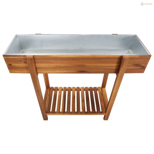 Tömör akácfa és cink kerti magaságyás