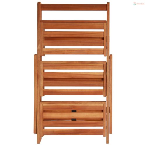 3-szintes tömör akácfa virágtartó 50 x 63 x 80 cm