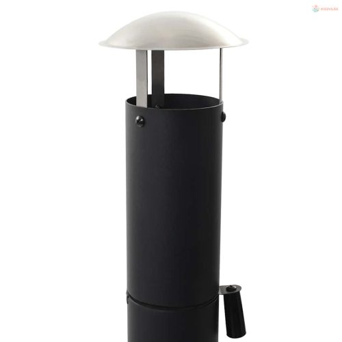 Kültéri faszenes pizzasütő kemence pizzakővel