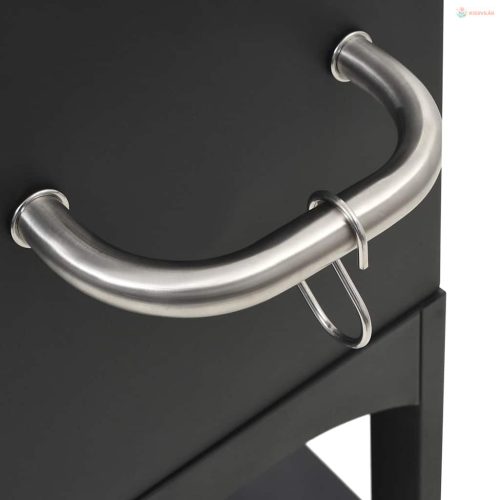 Kültéri faszenes pizzasütő kemence pizzakővel