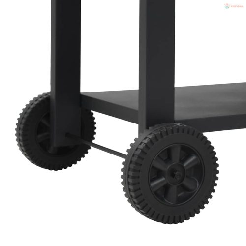 Kültéri faszenes pizzasütő kemence pizzakővel