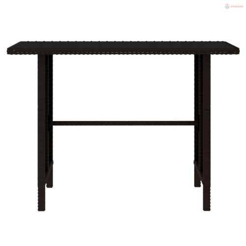 4 részes barna polyrattan kerti társalgó szett