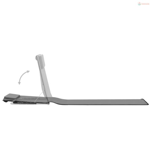 2 db szürke összecsukható acél és szövet napozómatrac