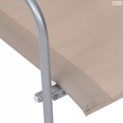 4 részes tópszínű szövet és acél kerti ülőgarnitúra