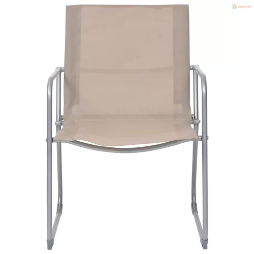 4 részes tópszínű szövet és acél kerti ülőgarnitúra