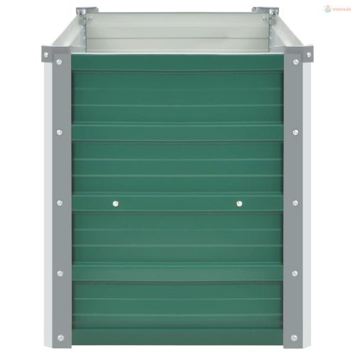 Zöld horganyzott acél kerti magaságyás 100 x 40 x 45 cm