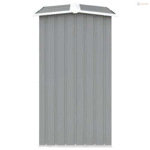 Szürke horganyzott acél kerti tűzifatároló 330 x 92 x 153 cm