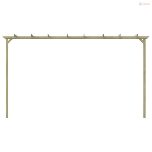 Kerti pergola impregnált fenyőfalécekből 360 x 200 x 60 cm