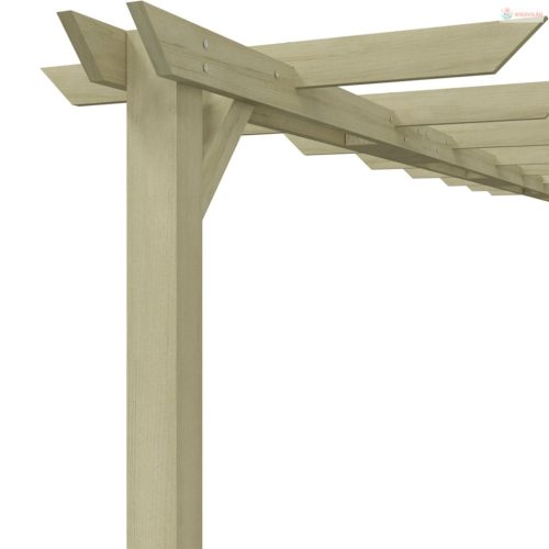 Kerti pergola impregnált fenyőfalécekből 360 x 200 x 60 cm