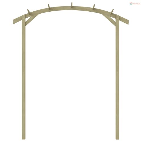 Kerti pergola impregnált fenyőfalécekből 180 x 210 x 40 cm