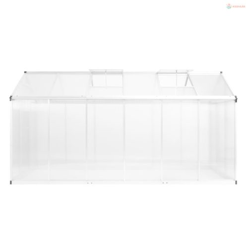 Alumínium melegház 362 x 190 x 195 cm 13,41 m³