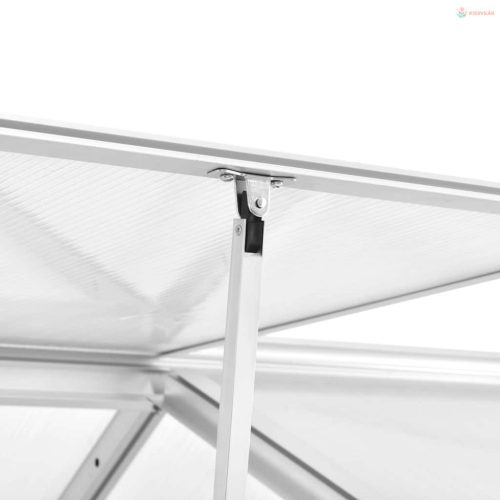 Alumínium melegház 421 x 190 x 195 cm 15,6 m³