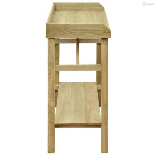 Impregnált fenyőfa kerti virágtartó asztal 75 x 40 x 90 cm