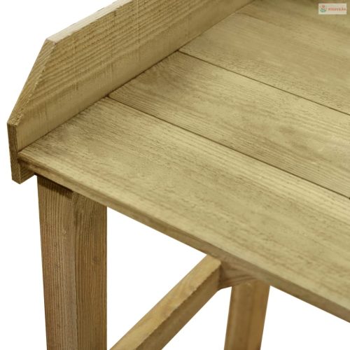 Impregnált fenyőfa kerti virágtartó asztal 75 x 40 x 90 cm