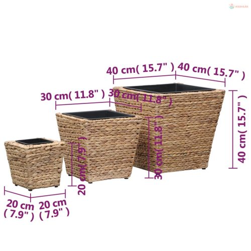 3 db vízijácint növénytartó