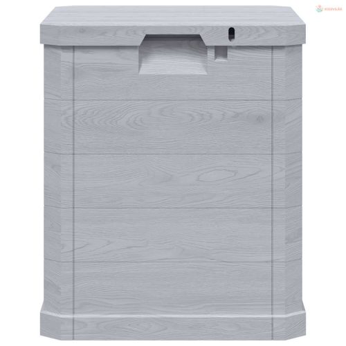 Világosszürke kerti tárolóláda 90 L