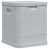 Világosszürke kerti tárolóláda 90 L