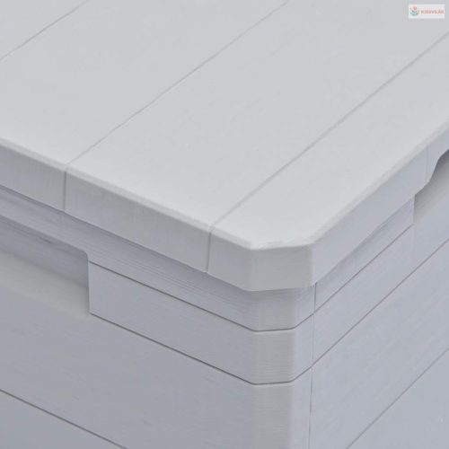 Világosszürke kerti tárolóláda 90 L