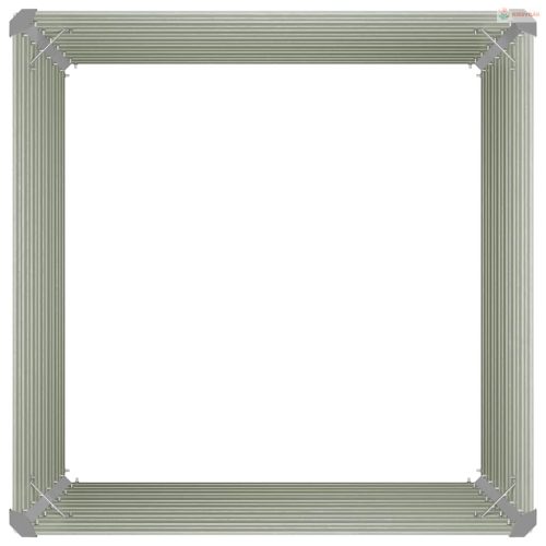 Barna kerti magaságyás horganyzott acélból 100 x 100 x 77 cm