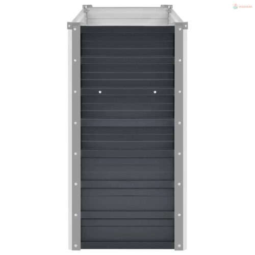 Antracitszürke horganyzott acél kerti magaságyás 160x40x77 cm