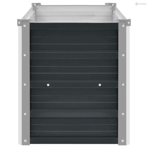 Antracitszürke horganyzott acél kerti magaságyás 160x40x45 cm