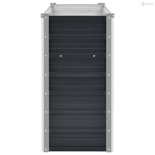 Antracitszürke horganyzott acél kerti magaságyás 100x40x77 cm