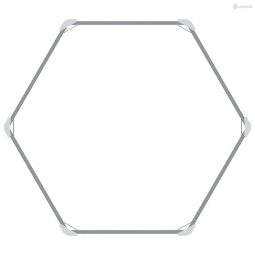 Antracitszürke horganyzott acél kerti magaságyás 129x129x77 cm