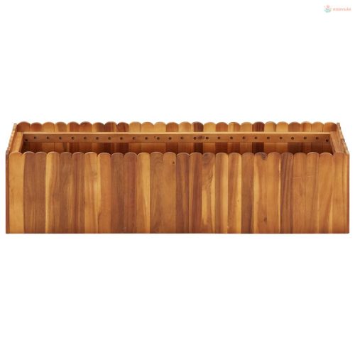 Tömör akácfa kerti magaságyás 100 x 30 x 25 cm