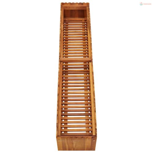 Tömör akácfa kerti magaságyás 150 x 30 x 25 cm