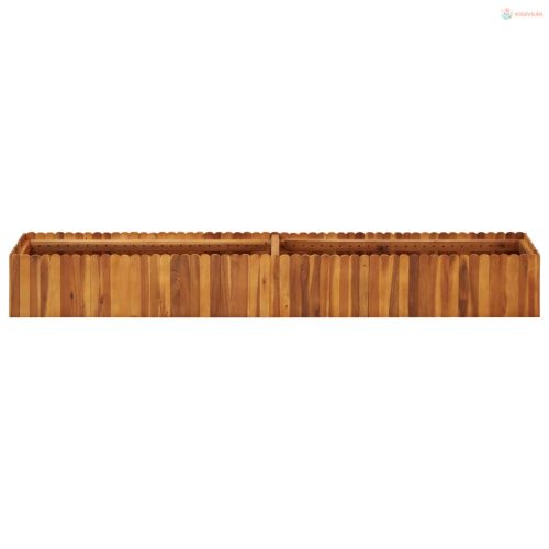 Tömör akácfa kerti magaságyás 200 x 30 x 25 cm