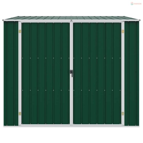 Zöld horganyzott acél kerti fészer 195 x 198 x 159 cm