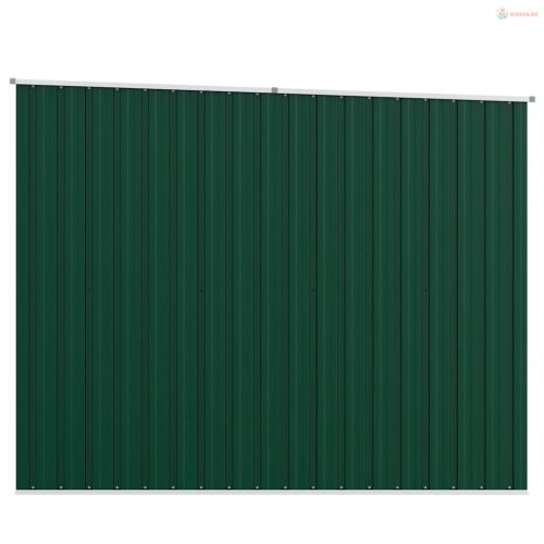 Zöld horganyzott acél kerti fészer 195 x 198 x 159 cm