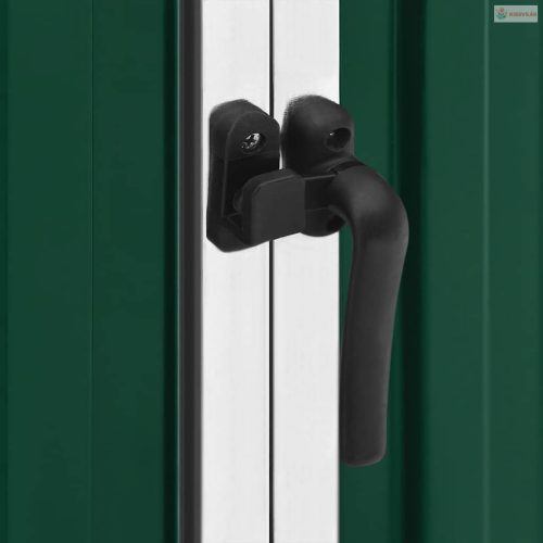 Zöld horganyzott acél kerti fészer 195 x 198 x 159 cm