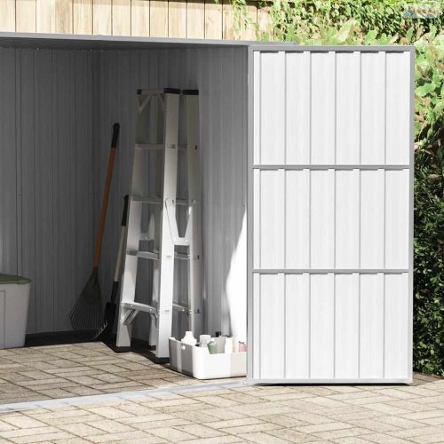 Antracitszürke horganyzott acél kerti fészer 195 x 198 x 159 cm