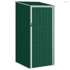Zöld horganyzott acél kerti fészer 87 x 98 x 159 cm