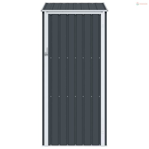 Antracitszürke horganyzott acél kerti fészer 87 x 98 x 159 cm