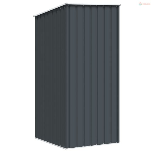 Antracitszürke horganyzott acél kerti fészer 87 x 98 x 159 cm