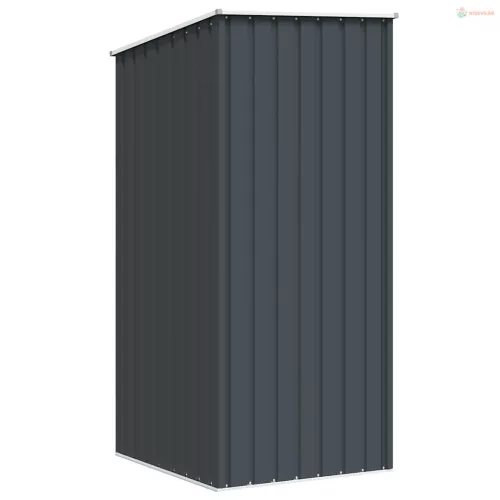 Antracitszürke horganyzott acél kerti fészer 87 x 98 x 159 cm