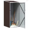 Barna horganyzott acél kerti fészer 87 x 98 x 159 cm