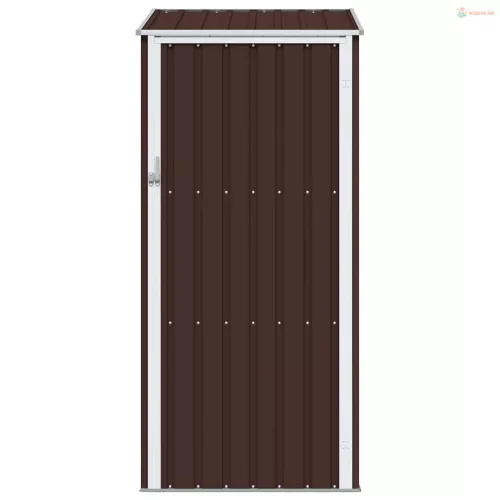 Barna horganyzott acél kerti fészer 87 x 98 x 159 cm