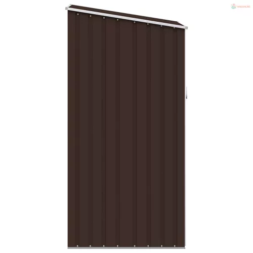 Barna horganyzott acél kerti fészer 87 x 98 x 159 cm