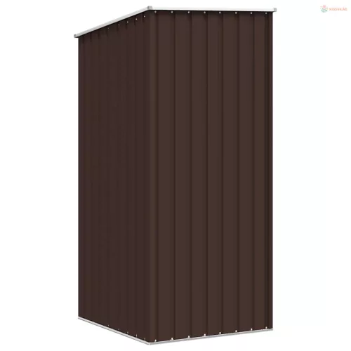 Barna horganyzott acél kerti fészer 87 x 98 x 159 cm