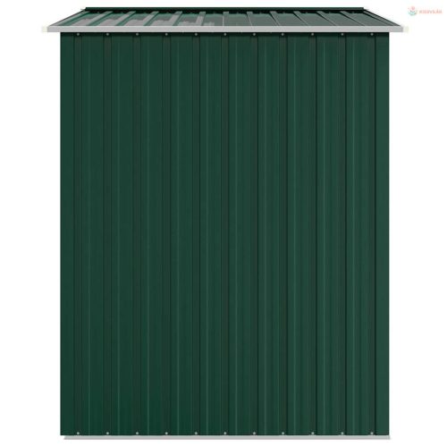 Zöld horganyzott acél kerti fészer 205 x 129 x 183 cm
