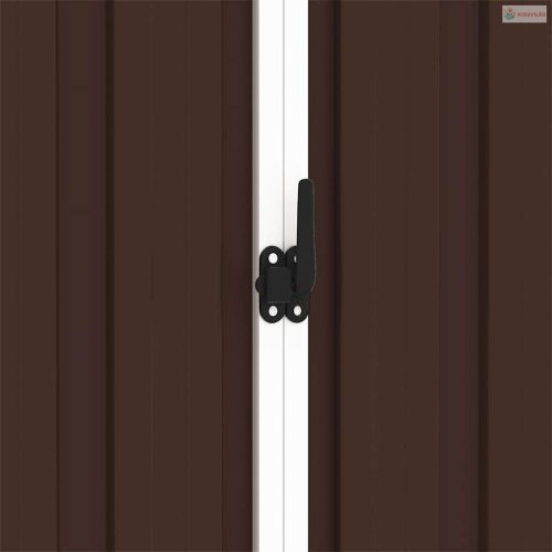 Barna horganyzott acél kerti fészer 205 x 129 x 183 cm