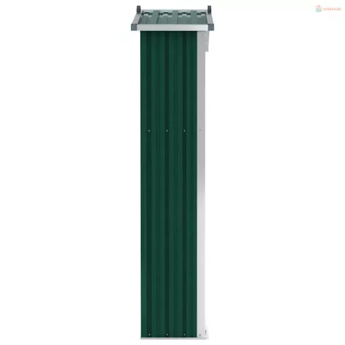 Zöld horganyzott acél kerti fészer 116x45x175 cm
