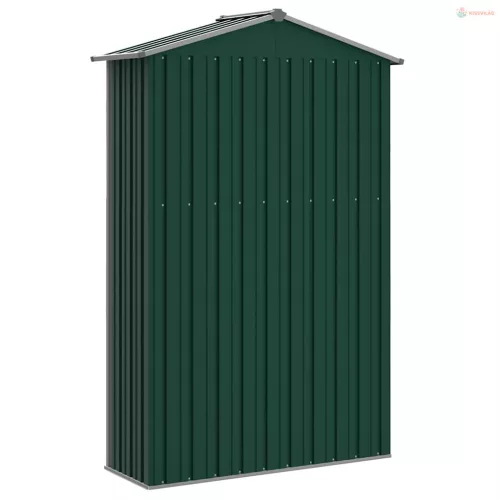 Zöld horganyzott acél kerti fészer 116x45x175 cm