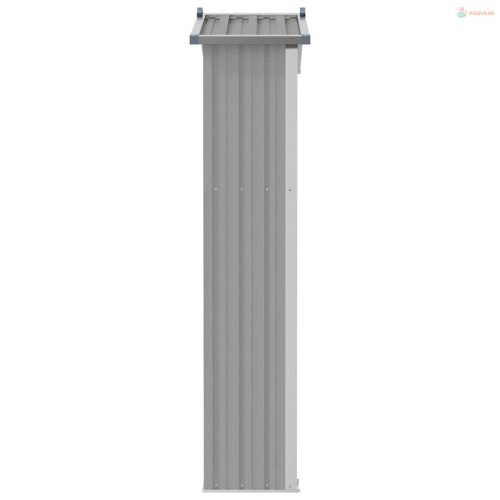 Szürke horganyzott acél kerti fészer 116x45x175 cm