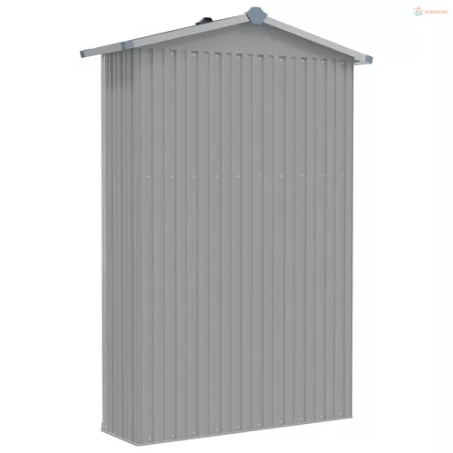 Szürke horganyzott acél kerti fészer 116x45x175 cm