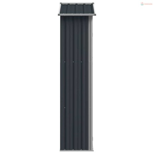 Antracitszürke horganyzott acél kerti fészer 116x45x175 cm