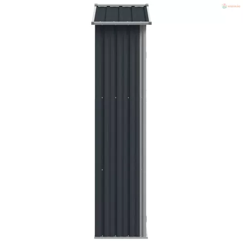 Antracitszürke horganyzott acél kerti fészer 116x45x175 cm